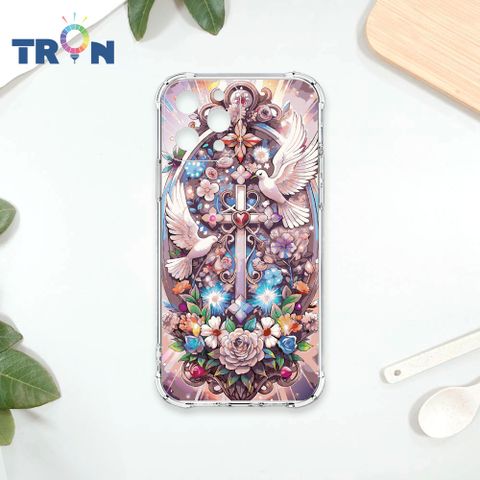 TRON IPhone 13 PRO 十字架華麗金光閃閃 四角防摔殼 手機殼