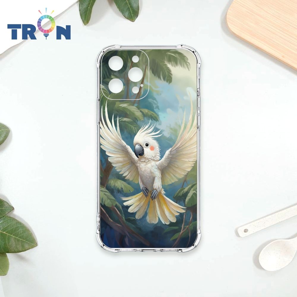  TRON IPhone 13 PRO 可愛巴丹鸚鵡系列 四角防摔殼 手機殼