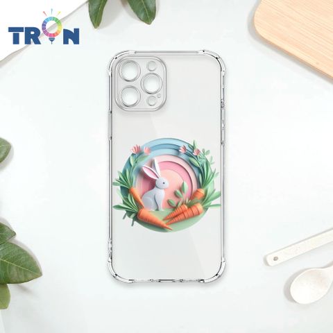 TRON IPhone 13 PRO 可愛紙雕兔子 四角防摔殼 手機殼