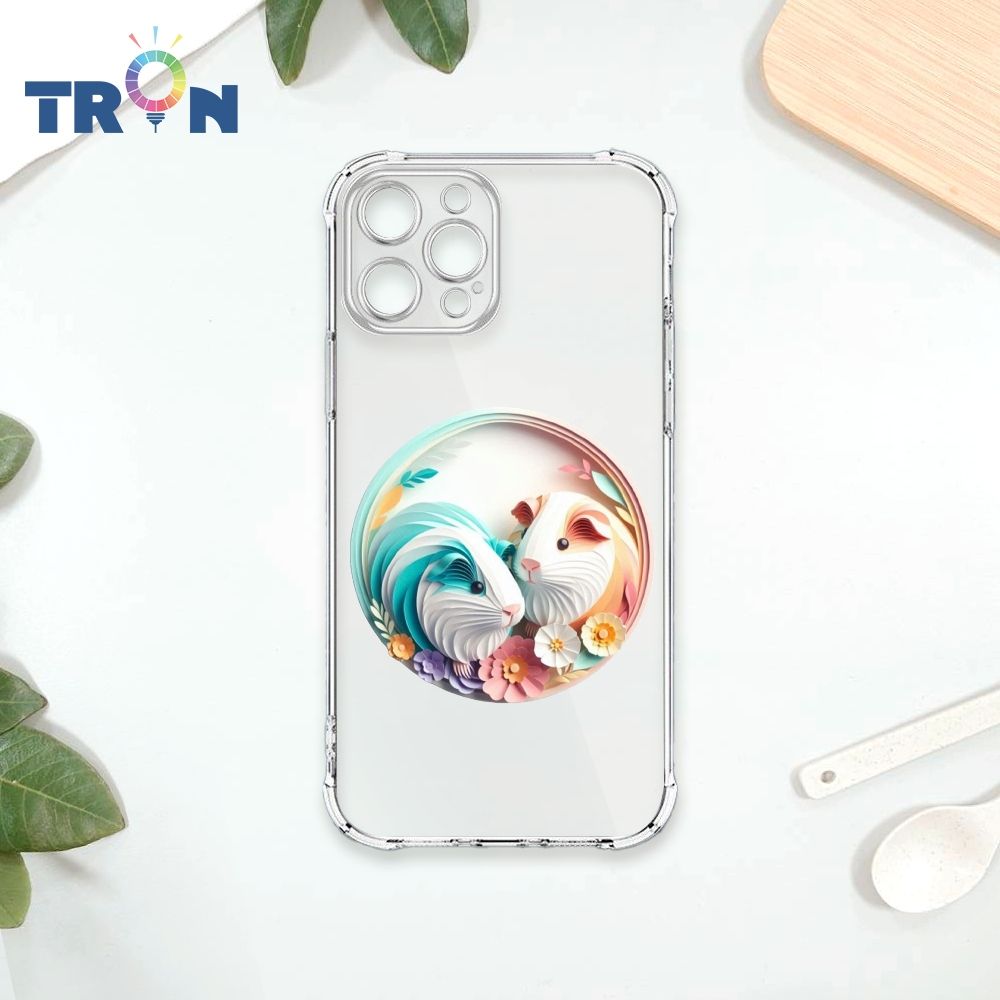  TRON IPhone 13 PRO 可愛紙雕天竺鼠 四角防摔殼 手機殼