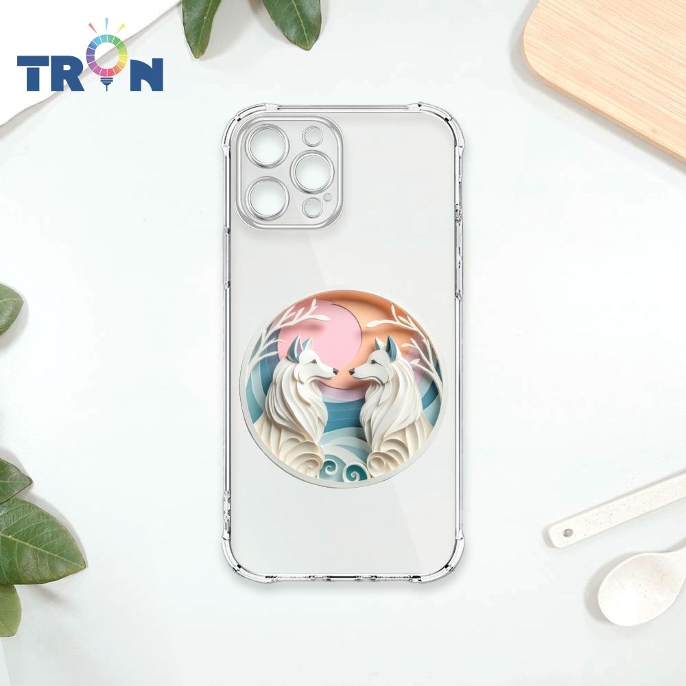  TRON IPhone 13 PRO 可愛紙雕牧羊犬 四角防摔殼 手機殼