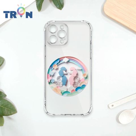 TRON IPhone 13 PRO 可愛紙雕貴賓狗 四角防摔殼 手機殼