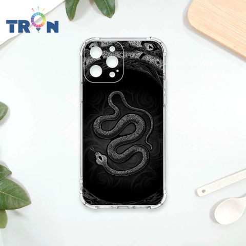 TRON IPhone 13 PRO 黑白蛇圖騰 四角防摔殼 手機殼