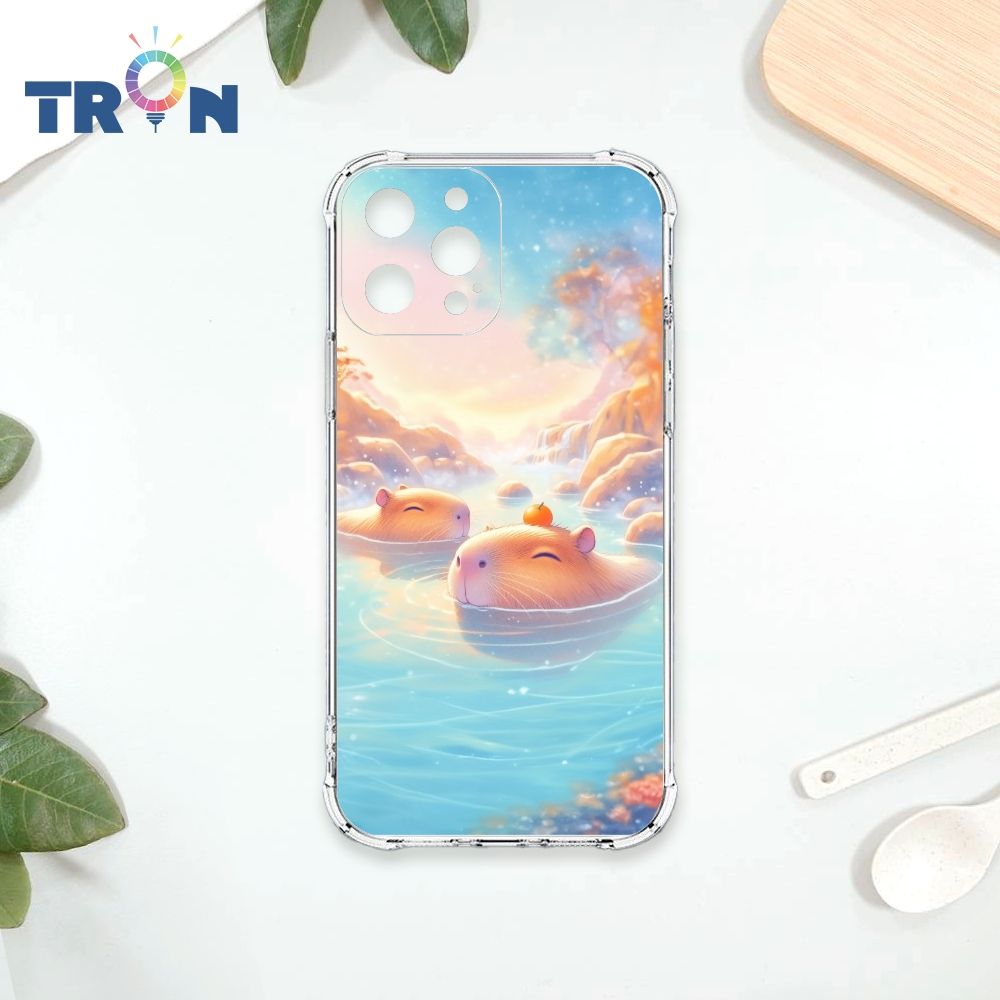  TRON IPhone 13 PRO 溫泉水豚系列 四角防摔殼 手機殼