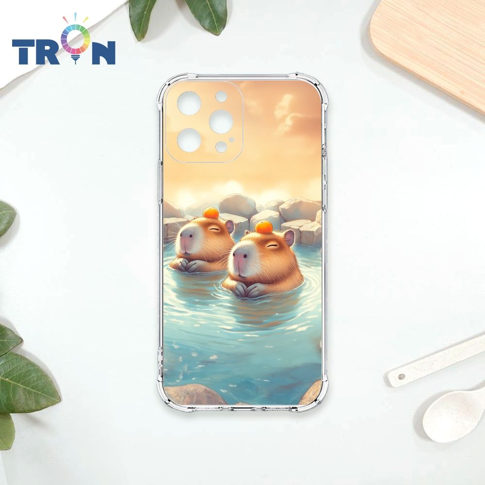  TRON IPhone 13 PRO 溫泉水豚系列 四角防摔殼 手機殼