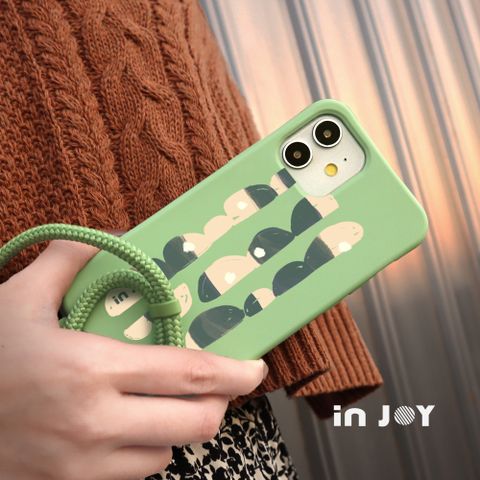 INJOY mall iPhone 13/12/11/XR/XS/X/SE3 系列 慢活日常 二合一防摔背繩手機殼