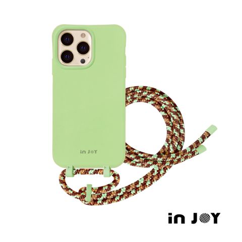 INJOY mall iPhone 13/12/11/XR/XS/X/SE3 系列 可拆式 Urban Colourful 森林綠 背繩防摔手機殼 A款