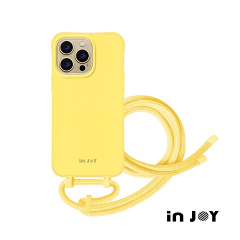 INJOY mall iPhone 13/12/11/XR/XS/X/SE3 系列 可拆式 Urban Basic 活力黃 背繩防摔手機殼 A款