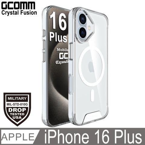 GCOMM iPhone 16 Plus 磁吸晶透軍規防摔殼 Crystal Fusion MagSafe