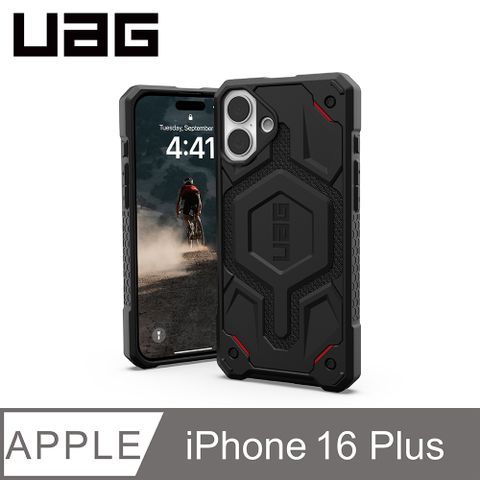 UAG iPhone 16 Plus 磁吸頂級(特仕)版耐衝擊保護殼-軍用黑