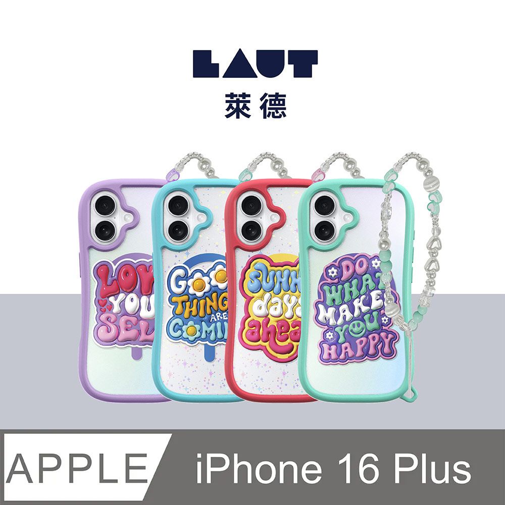 LAUT 萊德 iPhone 16 Plus 磁吸手繩耐衝擊保護殼