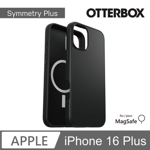 OTTERBOX iPhone 16 Plus 6.7吋 Symmetry Plus 炫彩幾何保護殼-黑(支援MagSafe)