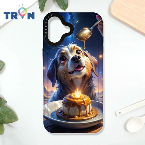 TRON iPhone 16 PLUS 吃布丁的動物 太空殼 透白款 手機殼