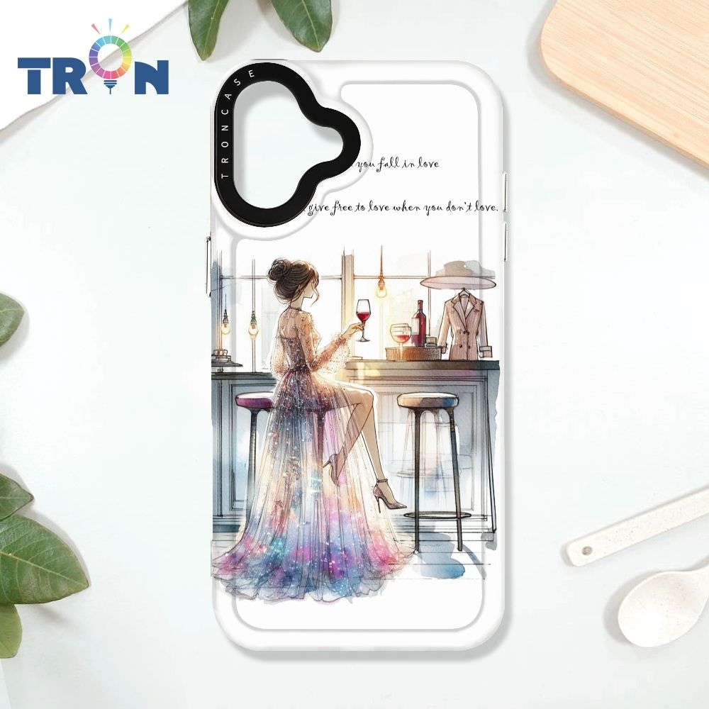  TRON iPhone 16 PLUS 優雅的女人 太空殼 透黑款 手機殼