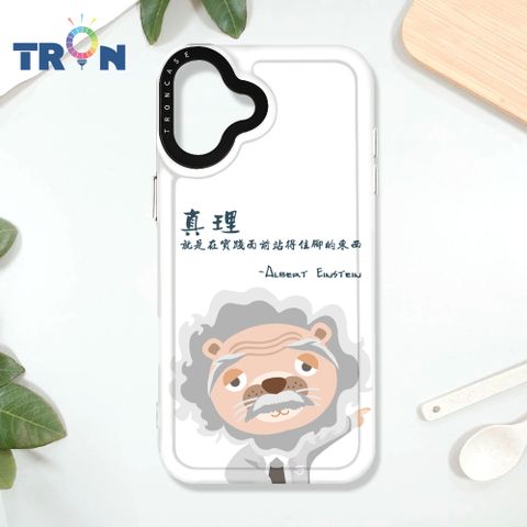 TRON iPhone 16 PLUS 動物偉人系列 太空殼 透白款 手機殼