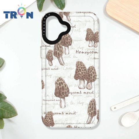 TRON iPhone 16 PLUS 復古蘑菇圖鑑 太空殼 透白款 手機殼