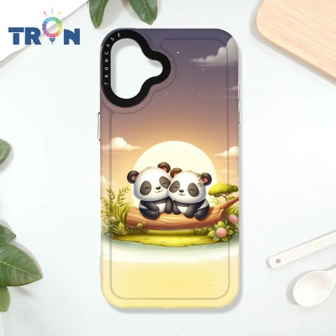 TRON iPhone 16 PLUS 可愛萌熊貓 太空殼 透白款 手機殼