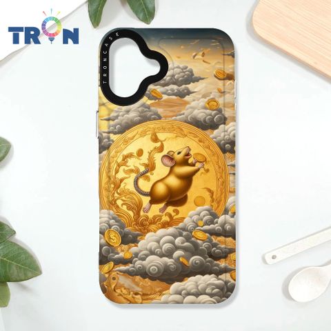 TRON iPhone 16 PLUS 金碧輝煌的招財十二生肖 太空殼 透白款 手機殼