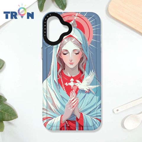 TRON iPhone 16 PLUS 聖母水彩 太空殼 透白款 手機殼