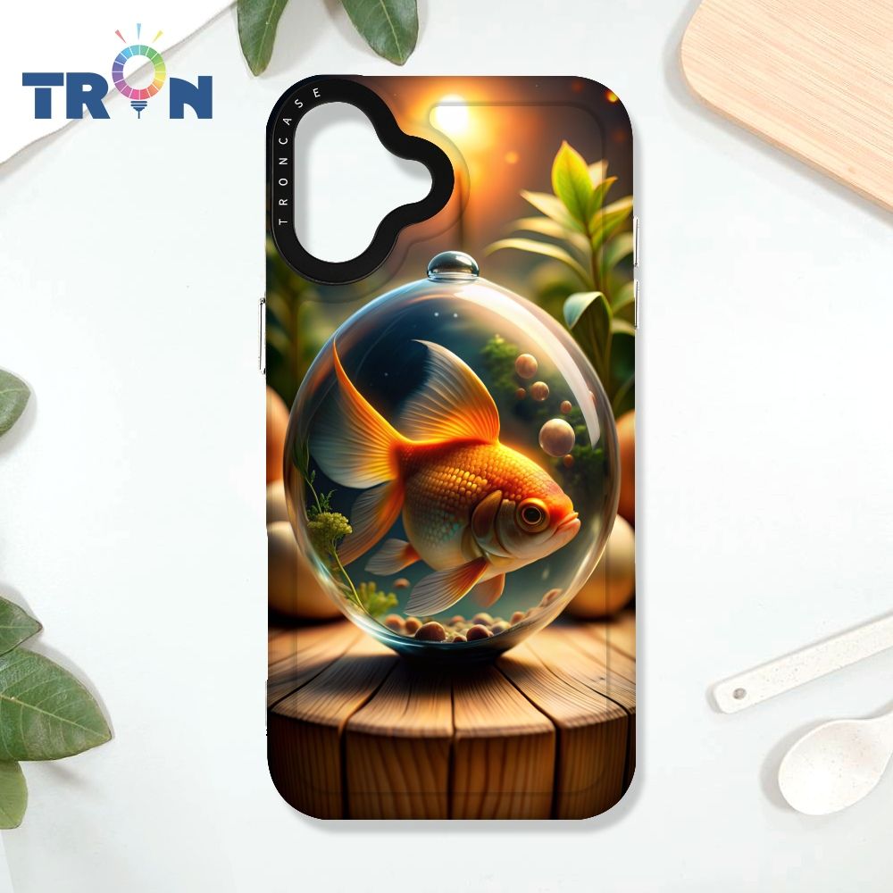  TRON iPhone 16 PLUS 水晶球裡的動物們-2 太空殼 透白款 手機殼