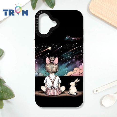 TRON iPhone 16 PLUS 觀星小女孩 太空殼 透白款 手機殼