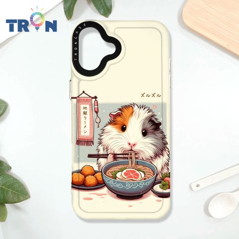 TRON iPhone 16 PLUS 萌一番拉麵屋 太空殼 透黑款 手機殼