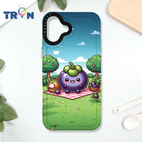 TRON iPhone 16 PLUS 野餐的山竹系列 太空殼 透白款 手機殼