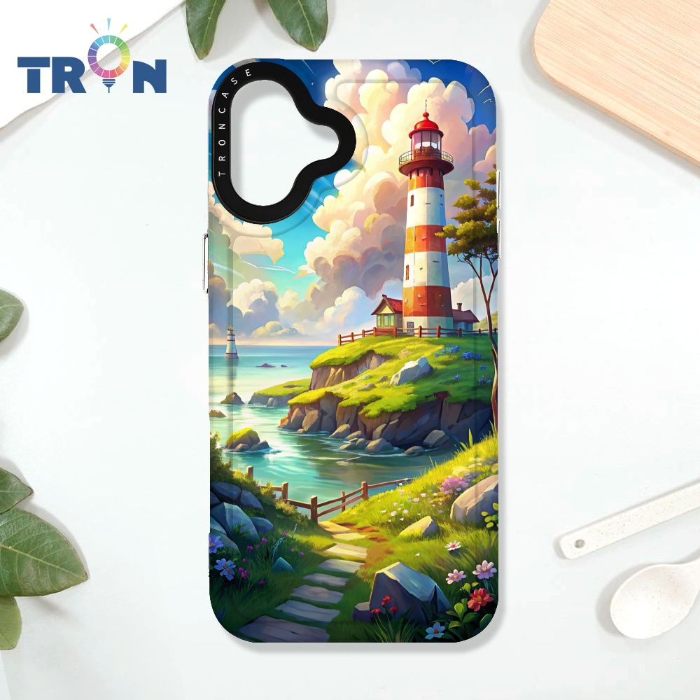  TRON iPhone 16 PLUS 遙望的燈塔 太空殼 透黑款 手機殼