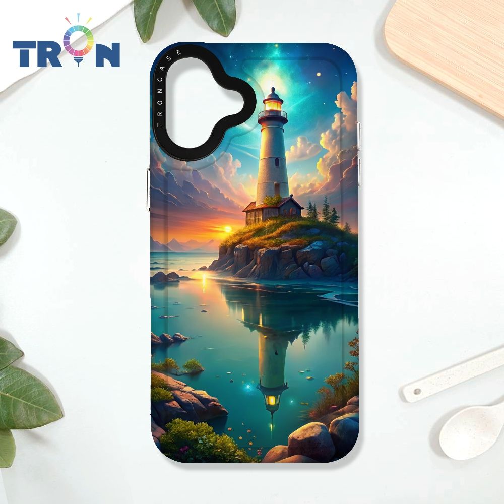  TRON iPhone 16 PLUS 遙望的燈塔 太空殼 透黑款 手機殼