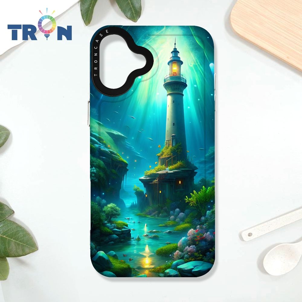  TRON iPhone 16 PLUS 遙望的燈塔 太空殼 透黑款 手機殼