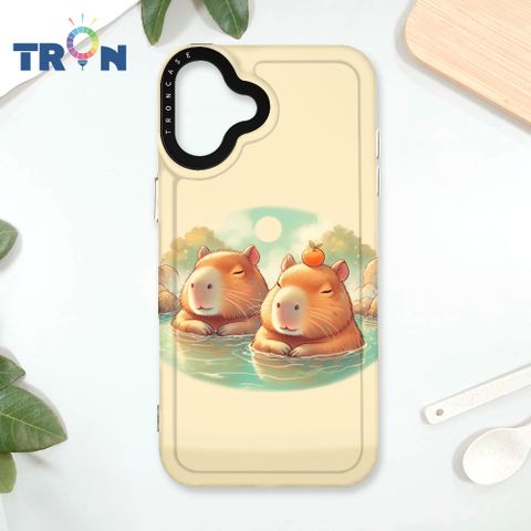 TRON IPhone 16 PLUS 溫泉水豚系列 太空殼 透黑款 手機殼