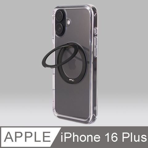 Moxbii 極空戰甲(For iPhone 16 Plus) 旋轉磁吸支架 手機殼 不變黃保固 magsafe磁吸 360度旋轉