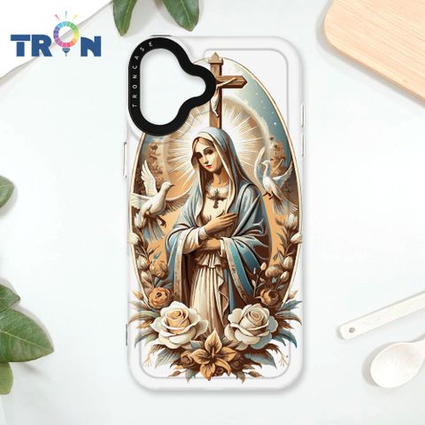 TRON IPhone 16 PLUS 聖母簡約風 太空殼 透黑款 手機殼