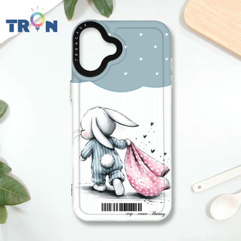 TRON iPhone 16 PLUS 小動物的小被被  載具 MAGSAFE 磁吸 太空殼 透黑款 手機殼