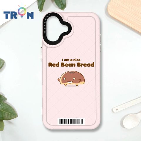 TRON iPhone 16 PLUS 紅豆麵包君表情包系列  載具 MAGSAFE 磁吸 太空殼 透黑款 手機殼
