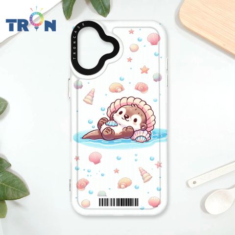 TRON IPhone 16 PLUS 一隻可愛的水獺系列  載具 太空殼 透黑款 手機殼