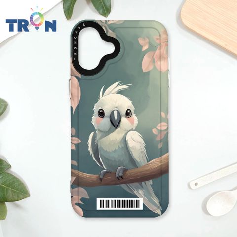 TRON IPhone 16 PLUS 可愛巴丹鸚鵡系列  載具 太空殼 透黑款 手機殼