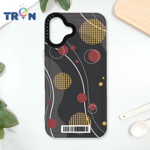 TRON IPhone 16 PLUS 日系和風圓點律動系列 載具 太空殼 透黑款 手機殼
