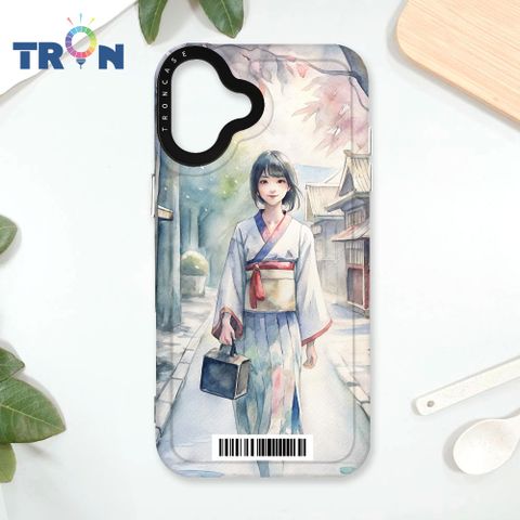 TRON IPhone 16 PLUS 水彩少女  載具 太空殼 透黑款 手機殼