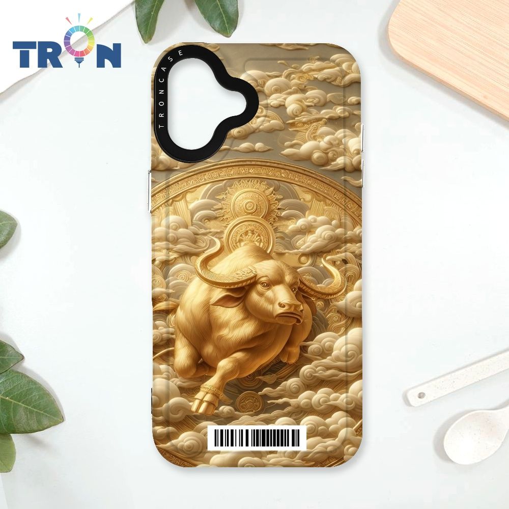  TRON IPhone 16 PLUS 金碧輝煌的招財十二生肖  載具 太空殼 透黑款 手機殼