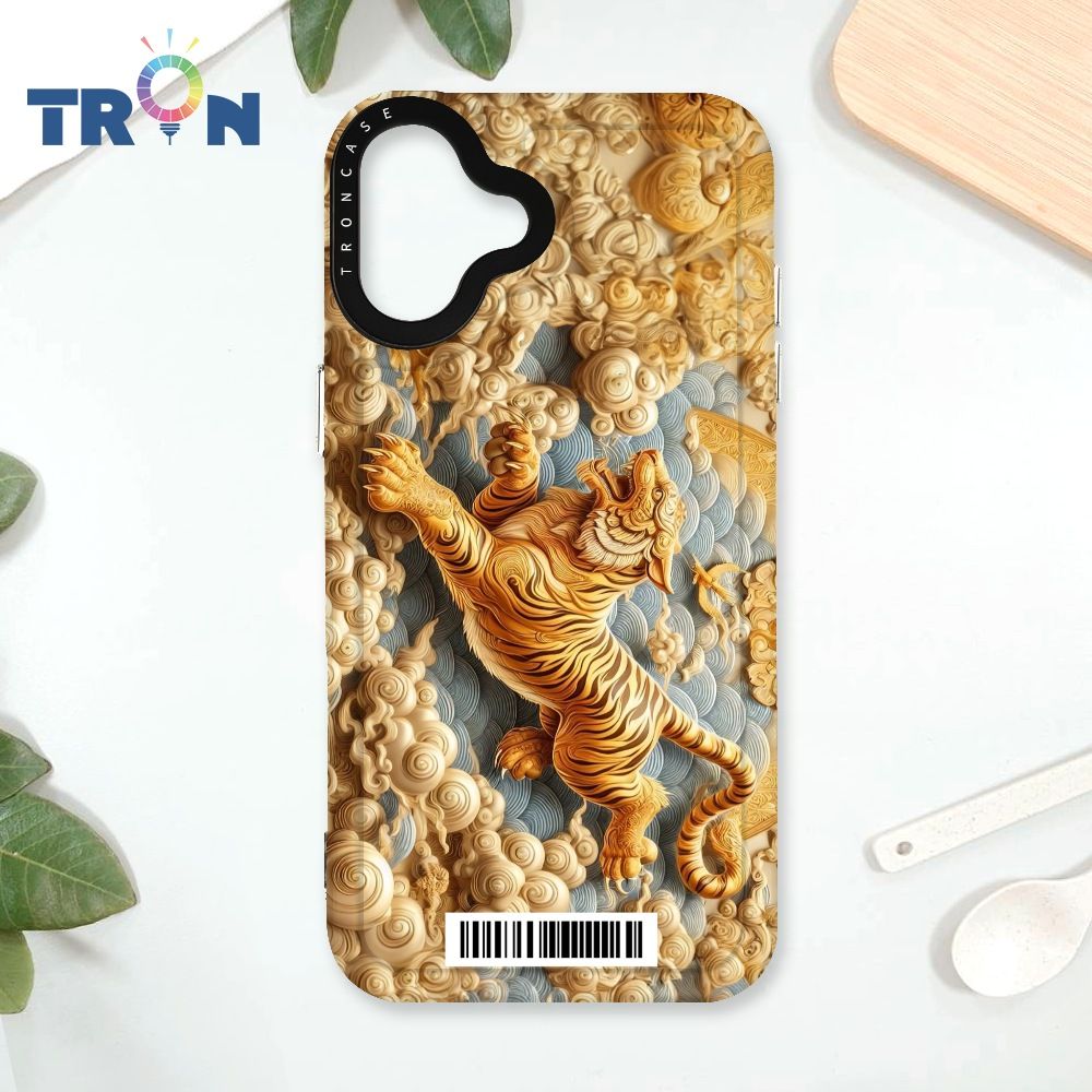  TRON IPhone 16 PLUS 金碧輝煌的招財十二生肖  載具 太空殼 透黑款 手機殼