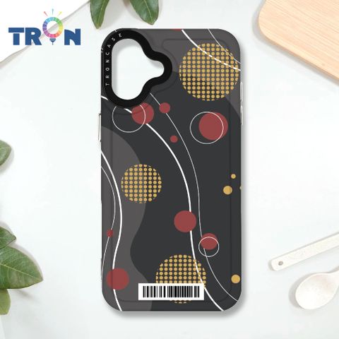 TRON iPhone 16 PLUS 日系和風圓點律動系列 載具 MAGSAFE 磁吸 太空殼 透白款 手機殼