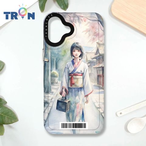 TRON iPhone 16 PLUS 水彩少女  載具 MAGSAFE 磁吸 太空殼 透白款 手機殼