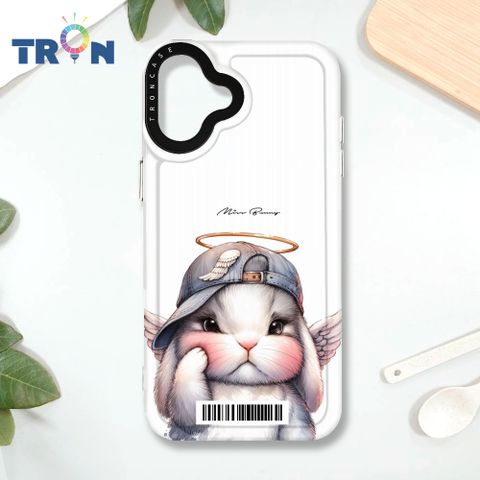 TRON iPhone 16 PLUS 賣萌兔兔  載具 MAGSAFE 磁吸 太空殼 透白款 手機殼