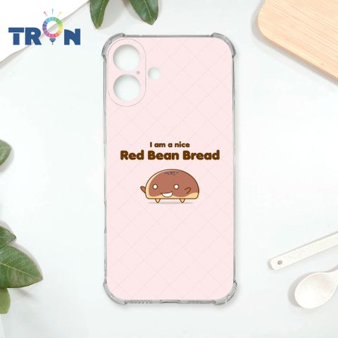 TRON IPhone 16 PLUS 紅豆麵包君表情包系列 四角防摔殼 手機殼