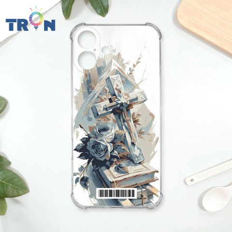 TRON IPhone 16 PLUS 十字架水彩  載具 四角防摔殼 手機殼