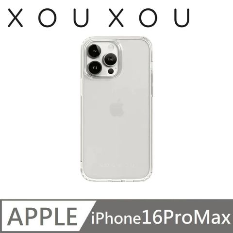 XOUXOU  Clear系列 掛繩背帶手機殼 適用 iPhone 16 Pro Max - 透明