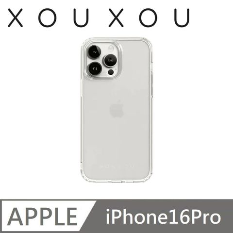 XOUXOU  Clear系列 掛繩背帶手機殼 適用 iPhone 16 Pro - 透明