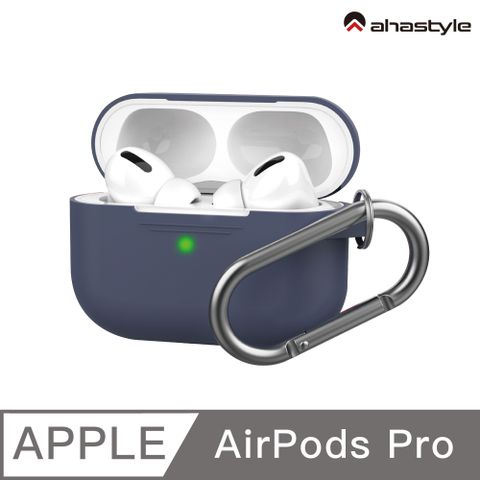 AHAStyle AirPods Pro 1代【輕薄系列】輕薄掛勾保護套（掛鉤款）午夜藍色