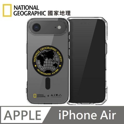 National Geographic 國家地理 Rugged 磁吸保護殼 Magsafe磁吸 適用 iPhone 17 Air - 全球印章黃